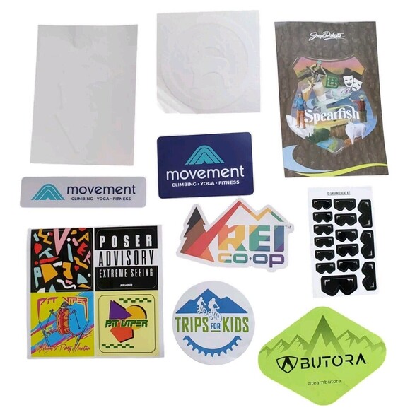 10x Hike Bike Outdoor Stickers Mixed Lot Cotopaxi REI Backcountry Viper Climbing - Picture 5 of 5